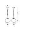 Foscarini Gregg Media Led lámpara de suspensón
