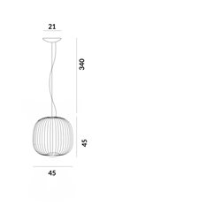 Foscarini Spokes 2 Midi lámpara de suspensón