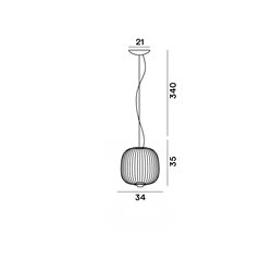 Foscarini Spokes 2 Small My Light lámpara de suspensón