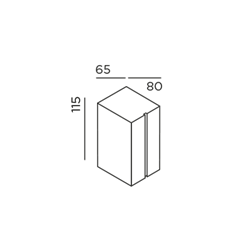 IP44 Cut One Wandleuchte