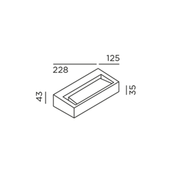 IP44 Gap X Wandleuchte