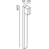 IP44 Cut Gartenleuchte