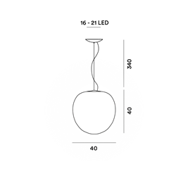 Foscarini Rituals Xl Susp. 10M Lámpara De Suspensión