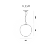 Foscarini Rituals Xl Led Susp. 10M Lámpara De Suspensión