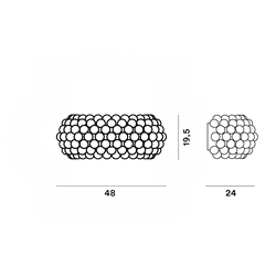 Foscarini Caboche Plus Media R7S Wall Lámpara De Pared