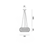 Foscarini Caboche Plus Media Mylight Susp. 10M Lámpara De Suspensión