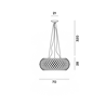 Foscarini Caboche Plus Grande Mylight Susp. 10M Lámpara De Suspensión