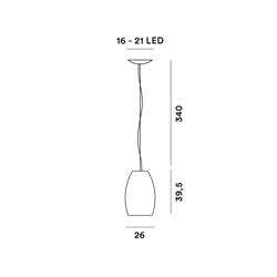 Foscarini Buds 1 Led Susp. 10M Lámpara De Suspensión
