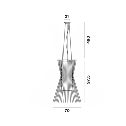 Foscarini Allegro Vivace Led Susp. 10M Lámpara De Suspensión