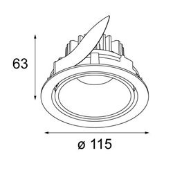 Modular Smart lotis 115 adjustable LED GE lugar empotrado