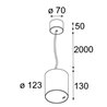 Modular Smart tubed suspension 115 LED GI lámpara de suspensión