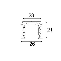 Modular Pista track 48V surface profile 2m 