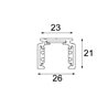Modular Pista track 48V surface profile 2m 