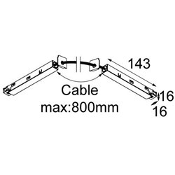 Modular Pista track 48V electrical/mechanical connection flexible 