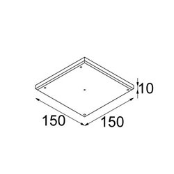 Modular Gypsum fibreboard 150x150