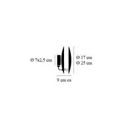 Catellani & Smith Lederam Wf 25 | lámpara de pared | Lightandshadeshop.es