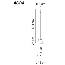 Vibia Bamboo 190 Recessed garden lamp