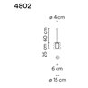 Vibia Bamboo 60 Recessed garden lamp