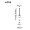 Vibia Bamboo 90 Recessed garden lamp