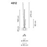 Vibia Bamboo Triple 270 Recessed garden lamp