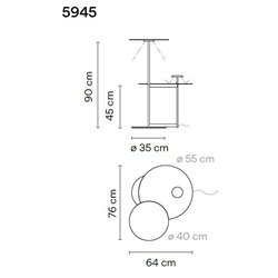 Vibia Flat Triple 90 floor lamp