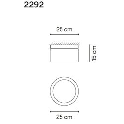 Vibia Guise 15X25 ceiling lamp