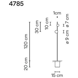 Vibia June 2X 120 Recessed garden lamp