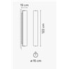 Vibia Kontorno Closed 122 wall lamp