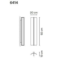 Vibia Kontorno Open 92 wall lamp