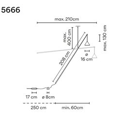 Vibia North 1-Point suspension lamp