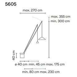 Vibia North 270 floor lamp