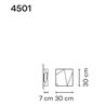 Vibia Origami Single B wall lamp