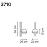 Vibia Palma Vertical 2X 55 wall lamp