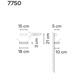 Vibia Set 18 1X wall lamp