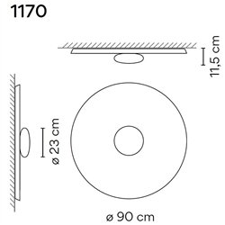 Vibia Top 90 ceiling lamp