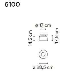 Vibia Tube 28,5 ceiling lamp