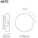 Vibia Dots C Turnable wall lamp
