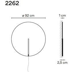 Vibia Guise 92 wall lamp