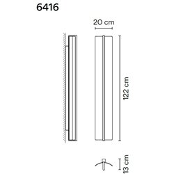 Vibia Kontorno Open 122 wall lamp