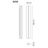 Vibia Kontorno Open 162 wall lamp