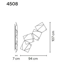Vibia Origami Quad wall lamp
