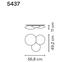 Vibia Puck 3X 56,8 ceiling lamp
