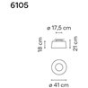Vibia Tube 41 ceiling lamp