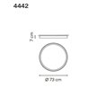 Vibia Up 73 ceiling lamp