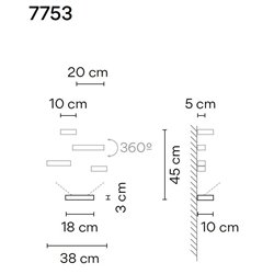 Vibia Set 18 4X wall lamp