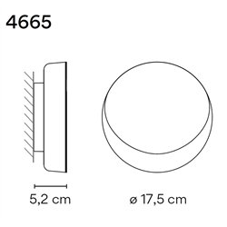 Vibia Dots B wall lamp