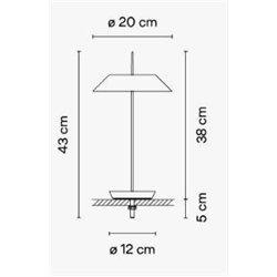 Vibia Mayfair Mini Base - 5496 table lamp