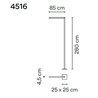 Vibia Palo Alto 280 garden lamp
