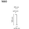 Vibia Pin floor lamp