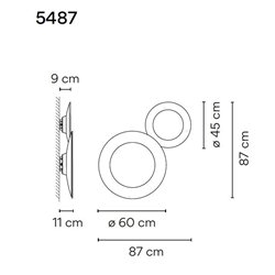 Vibia Puck Wall Art Double 87 B wall lamp